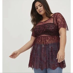Torrid Lace Blouse